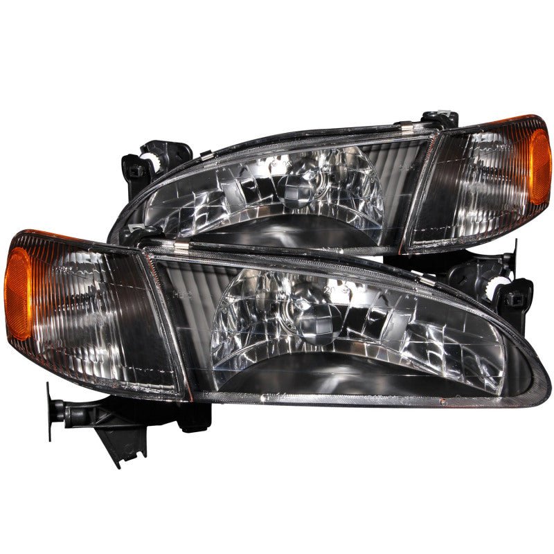 ANZO 1998 - 2000 Toyota Corolla Crystal Headlights Black - CPC Performance