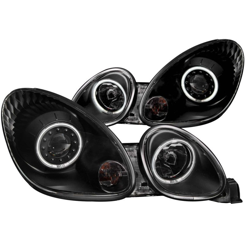 ANZO 1998 - 2005 Lexus Gs300 Projector Headlights w/ Halo Black - CPC Performance