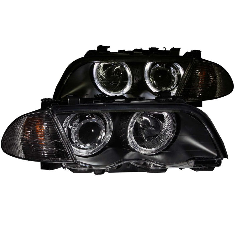 ANZO 1999 - 2001 BMW 3 Series E46 Projector Headlights w/ Halo Black (CCFL) - CPC Performance