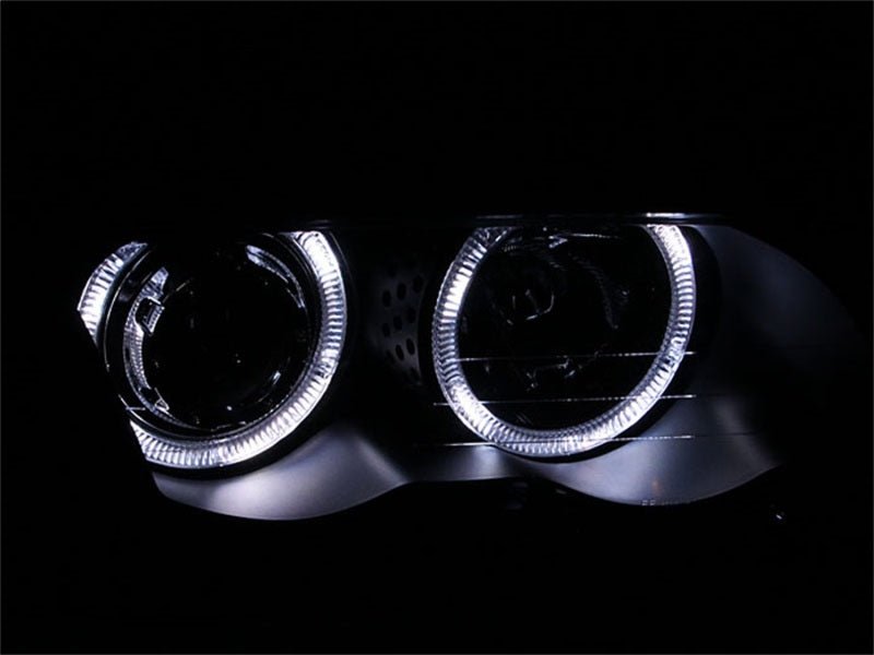 ANZO 1999 - 2001 BMW 3 Series E46 Projector Headlights w/ Halo Black (CCFL) - CPC Performance