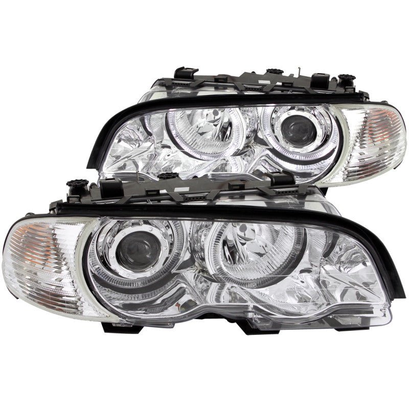 ANZO 2000 - 2003 BMW 3 Series E46 Projector Headlights w/ Halo Chrome - CPC Performance