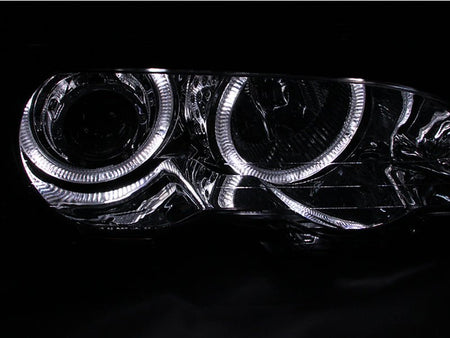 ANZO 2000 - 2003 BMW 3 Series E46 Projector Headlights w/ Halo Chrome - CPC Performance