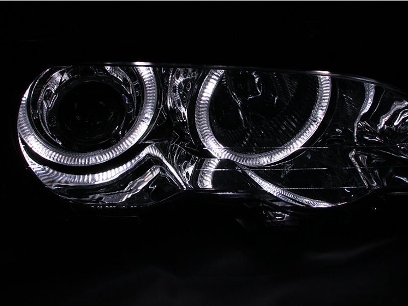 ANZO 2000 - 2003 BMW 3 Series E46 Projector Headlights w/ Halo Chrome - CPC Performance