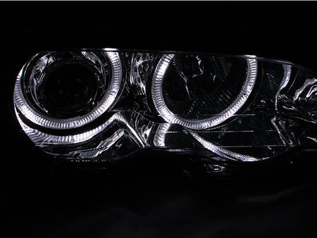 ANZO 2000 - 2003 BMW 3 Series E46 Projector Headlights w/ Halo Chrome - CPC Performance