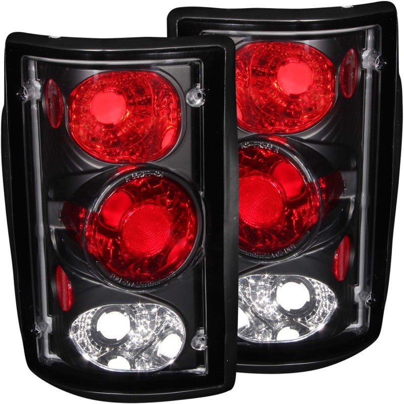 ANZO 2000 - 2005 Ford Excursion Taillights Black - CPC Performance