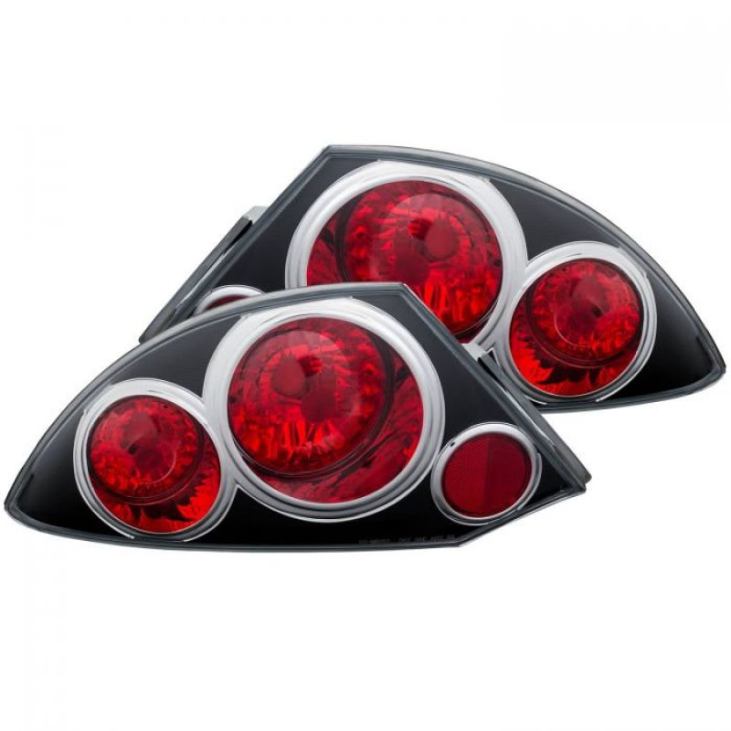 ANZO 2000 - 2005 Mitsubishi Eclipse Taillights Black - CPC Performance