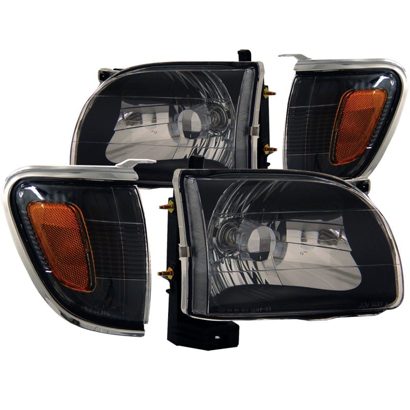 ANZO 2001 - 2004 Toyota Tacoma Crystal Headlights Black - CPC Performance