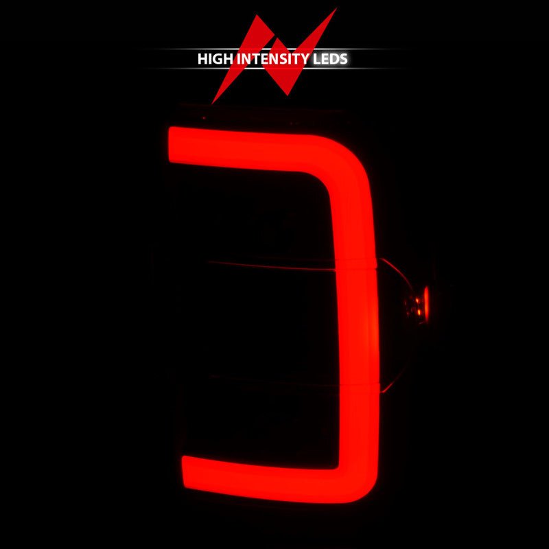 ANZO 2001 - 2011 Ford Ranger LED Tail Lights w/ Light Bar Black Housing Clear Lens - CPC Performance