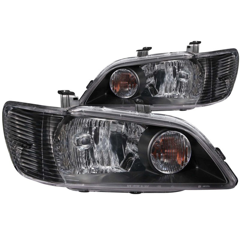 ANZO 2002 - 2003 Mitsubishi Lancer Crystal Headlights Black - CPC Performance