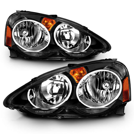 ANZO 2002 - 2004 Acura RSX Crystal Headlights Black - CPC Performance