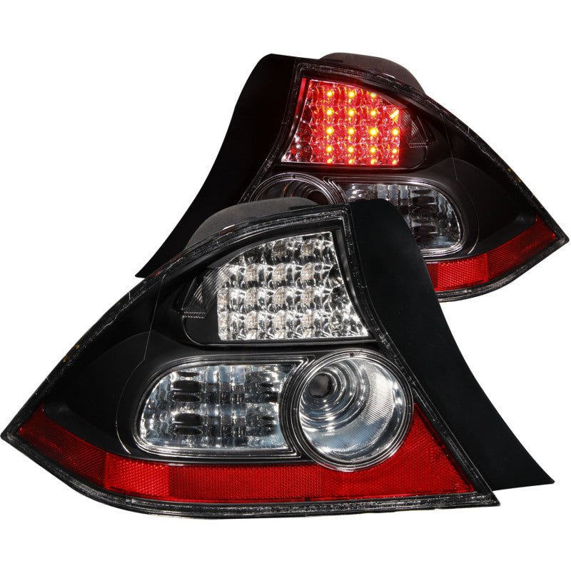 ANZO 2004 - 2005 Honda Civic LED Taillights Black - CPC Performance