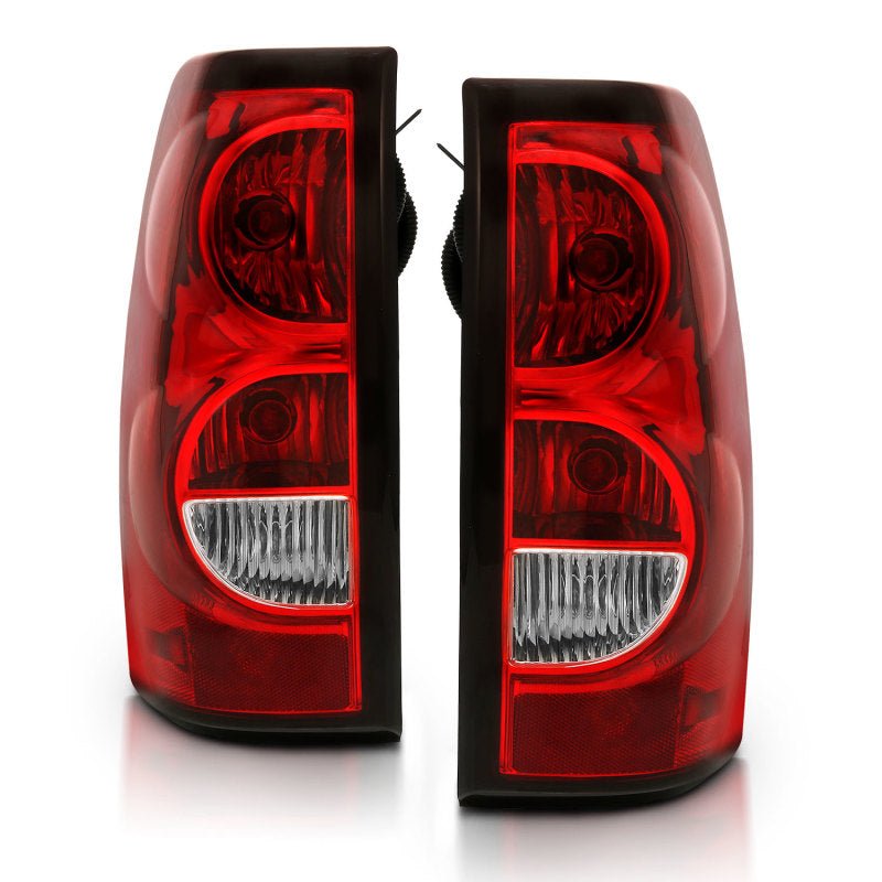 ANZO 2004 - 2007 Chevy Silverado Taillight Red/Clear Lens w/Black Trim (OE Replacement) - CPC Performance