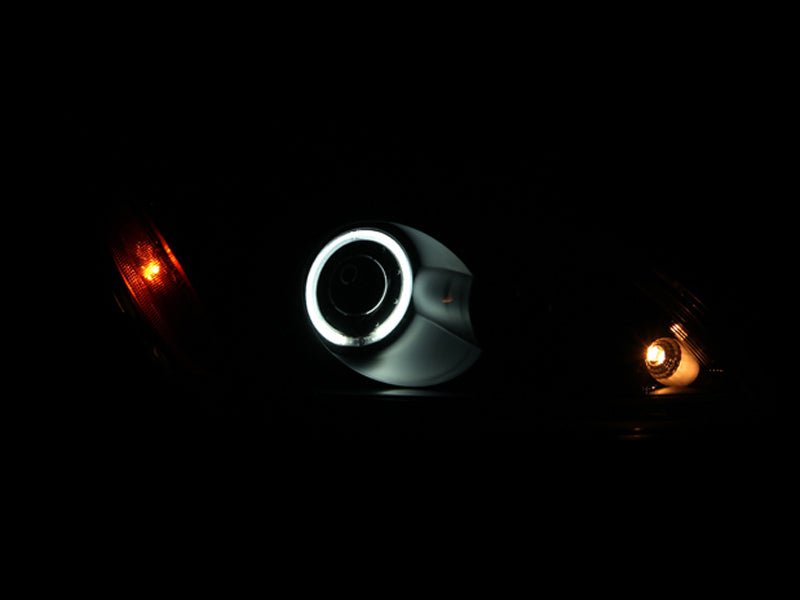 ANZO 2004 - 2007 Mitsubishi Lancer Projector Headlights w/ Halo Black (CCFL) - CPC Performance