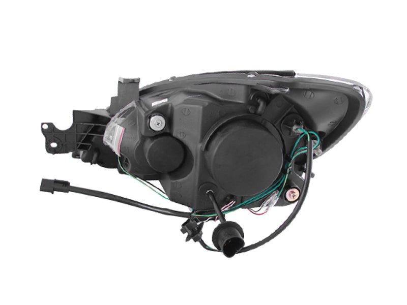 ANZO 2004 - 2007 Mitsubishi Lancer Projector Headlights w/ Halo Black (CCFL) - CPC Performance