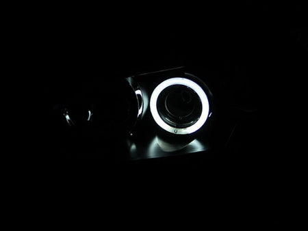 ANZO 2004 - 2008 Mazda 3 Projector Headlights w/ Halo Black (CCFL) - CPC Performance