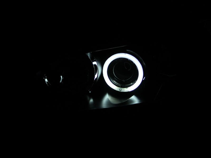ANZO 2004 - 2008 Mazda 3 Projector Headlights w/ Halo Black (CCFL) - CPC Performance