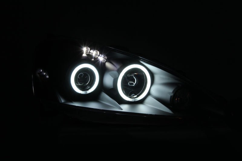 ANZO 2005 - 2006 Acura RSX Projector Headlights w/ Halo Black - CPC Performance