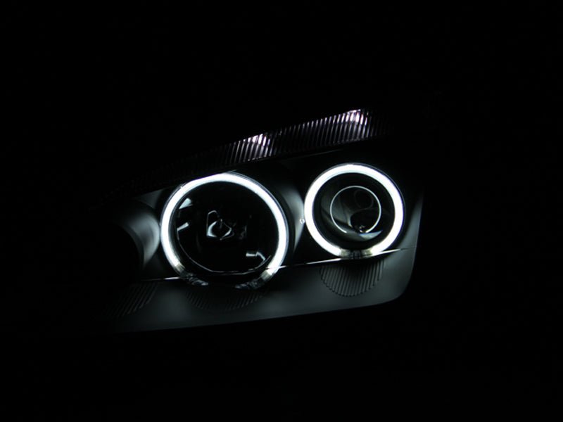 ANZO 2005 - 2007 Ford Focus Projector Headlights w/ Halo Black - CPC Performance