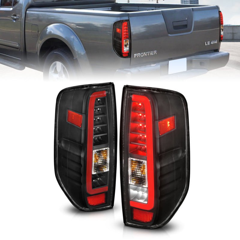 ANZO 2005 - 2021 Nissan Frontier LED Taillights Black Housing/Clear Lens - CPC Performance