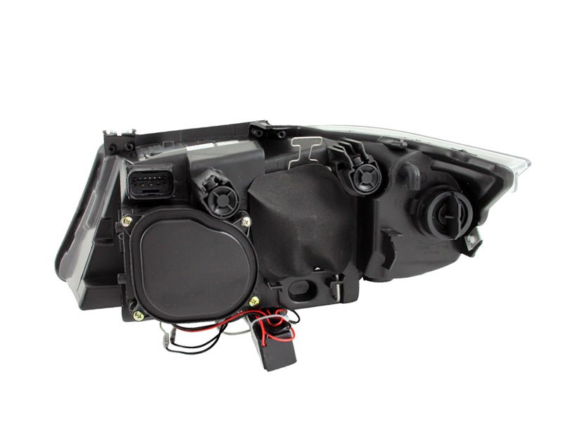 ANZO 2006 - 2008 BMW 3 Series E90 - E91 Projector Headlights w/ Halo w/ LED Bar Black (CCFL) - CPC Performance