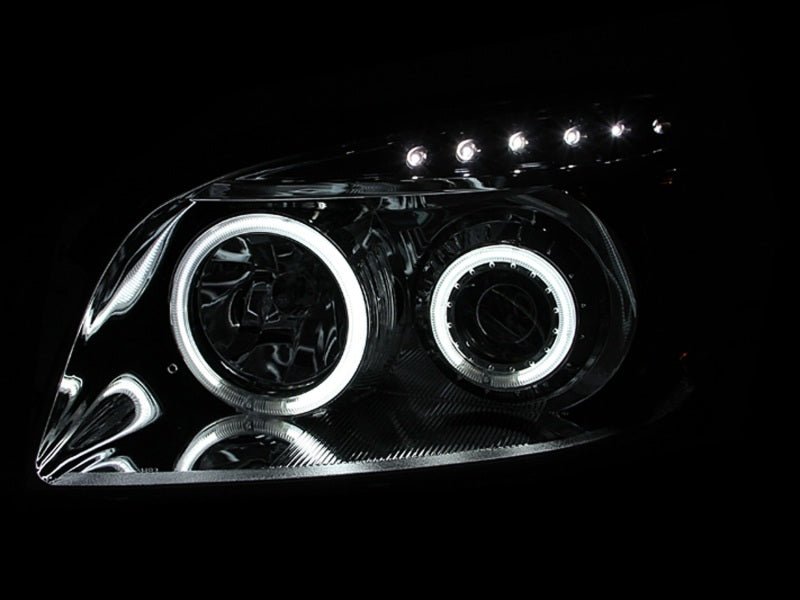 ANZO 2006 - 2008 Toyota Rav4 Projector Headlights w/ Halo Black - CPC Performance