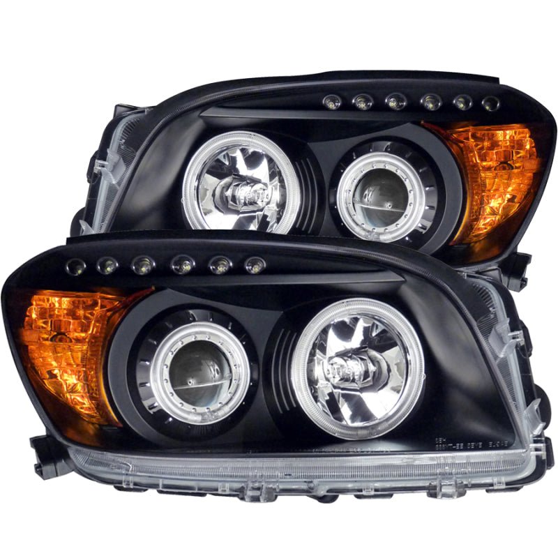 ANZO 2006 - 2008 Toyota Rav4 Projector Headlights w/ Halo Black - CPC Performance