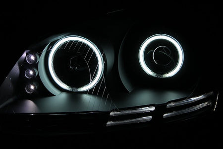 ANZO 2006 - 2009 Volkswagen Rabbit Projector Headlights w/ Halo Black (CCFL) - CPC Performance