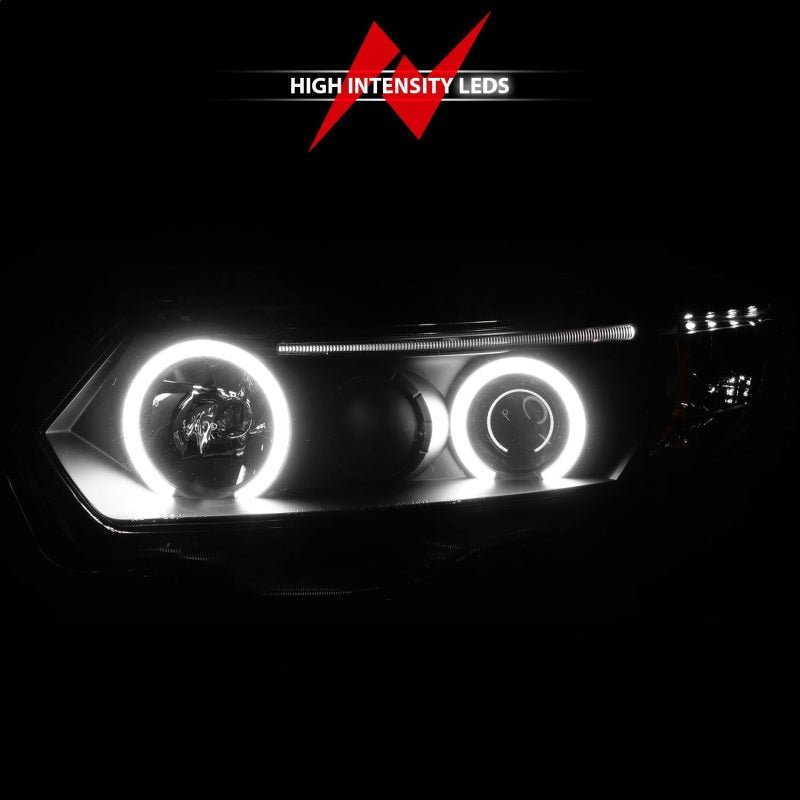 ANZO 2006 - 2011 Honda Civic Projector Headlights w/ Halo Black (CCFL) - CPC Performance