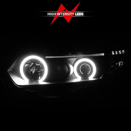 ANZO 2006 - 2011 Honda Civic Projector Headlights w/ Halo Black (CCFL) - CPC Performance