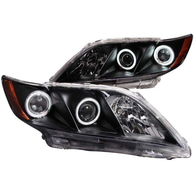 ANZO 2007 - 2009 Toyota Camry Projector Headlights w/ Halo Black - CPC Performance