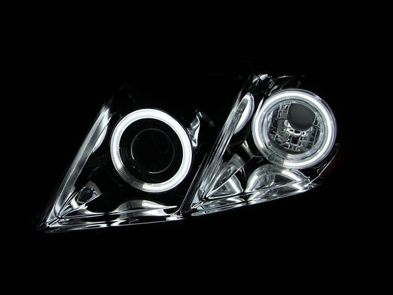 ANZO 2007 - 2009 Toyota Camry Projector Headlights w/ Halo Black - CPC Performance