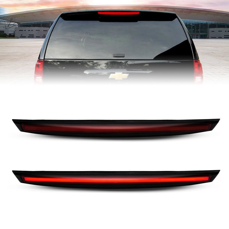 ANZO 2007 - 2014 Chevrolet Suburban 1500 LED 3rd Brake Light Black Housing Smoke Lens w/ Spoiler 1pc - CPC Performance