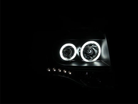 ANZO 2007 - 2014 Ford Expedition Projector Headlights w/ Halo Black - CPC Performance