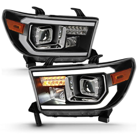 ANZO 2007 - 2014 Toyota Tundra Projector Light Bar H.L Black Amber(Led High Beam) (Halogen Version) - CPC Performance