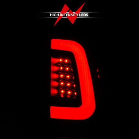 ANZO 2008 - 2016 Ford F - 250 LED Tail w/ Lights Bar Black Housing Smoke Lens - CPC Performance