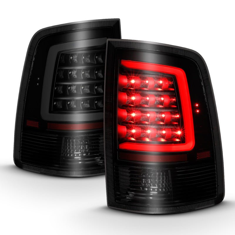 ANZO 2009 - 2018 Dodge Ram 1500 LED Taillight Plank Style Black w/Smoke Lens - CPC Performance