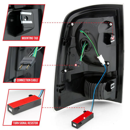 ANZO 2009 - 2018 Dodge Ram 1500 LED Taillight Plank Style Black w/Smoke Lens - CPC Performance