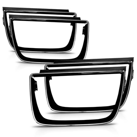 ANZO 2010 - 2013 Chevrolet Camaro Taillight Bezels - 4pc Gloss Black - CPC Performance