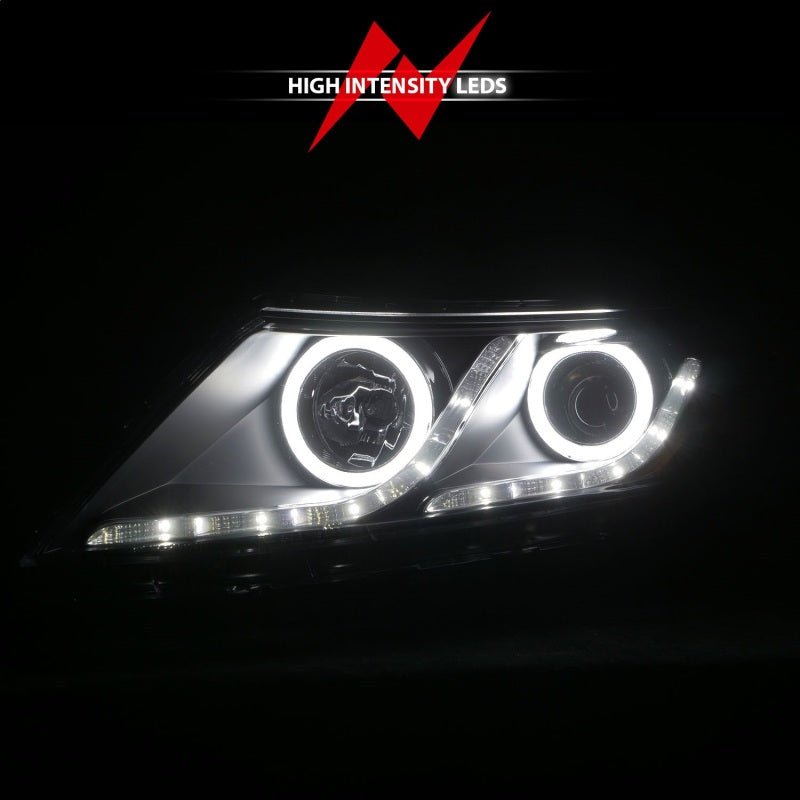 ANZO 2011 - 2013 Kia Optima Projector Headlights w/ Halo Black (CCFL) - CPC Performance