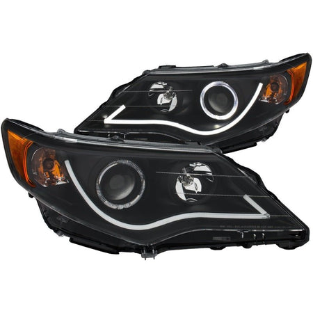 ANZO 2012 - 2013 Toyota Camry Projector Headlights w/ Halo Black - CPC Performance