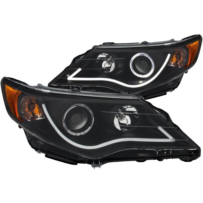 ANZO 2012 - 2013 Toyota Camry Projector Headlights w/ Halo Black - CPC Performance