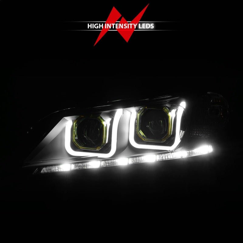 ANZO 2013 - 2015 Honda Accord (4dr ONLY) Projector Headlights w/ U - Bar Black - CPC Performance