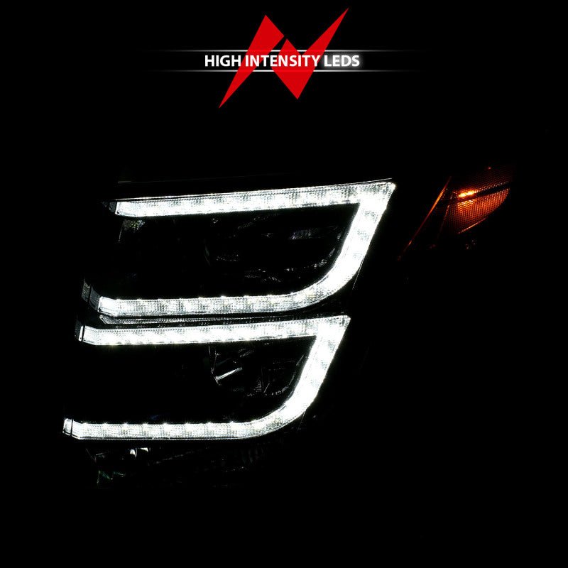 ANZO 2015 - 2020 Chevy Tahoe Projector Headlights Plank Style Black w/DRL - CPC Performance