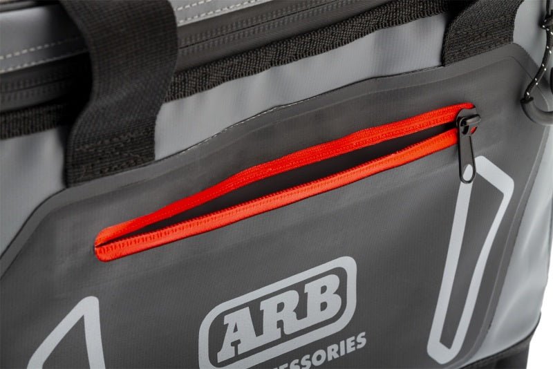 ARB Cooler Bag Charcoal w/ Red Highlights 15in L x 11in W x 9in H Holds 22 Cans - CPC Performance