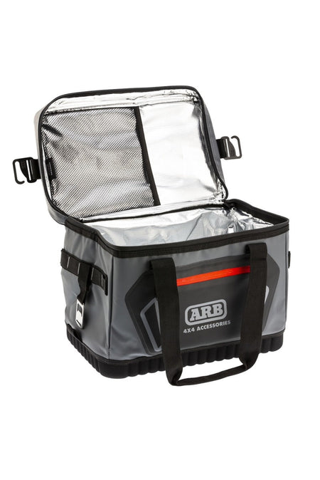 ARB Cooler Bag Charcoal w/ Red Highlights 15in L x 11in W x 9in H Holds 22 Cans - CPC Performance