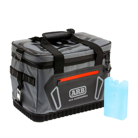 ARB Cooler Bag Charcoal w/ Red Highlights 15in L x 11in W x 9in H Holds 22 Cans - CPC Performance