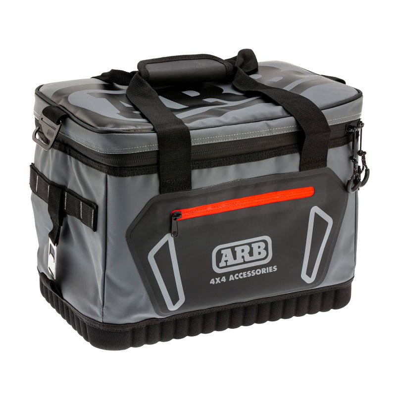 ARB Cooler Bag Charcoal w/ Red Highlights 15in L x 11in W x 9in H Holds 22 Cans - CPC Performance