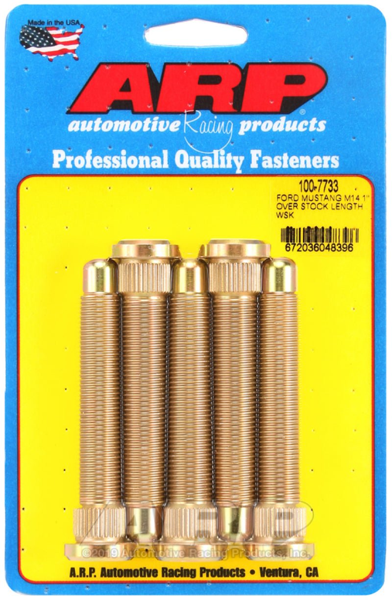 ARP 2015 Ford Mustang M14 1in Over Stock Length Wheel Stud Kit - CPC Performance