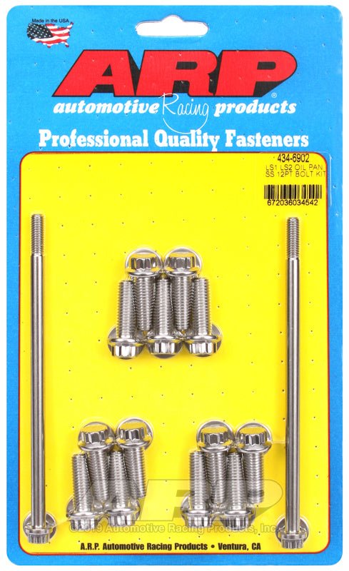 ARP Chevy LS1 LS2 Stainless Steel 12 Point Oil Pan Bolt Kit - CPC Performance