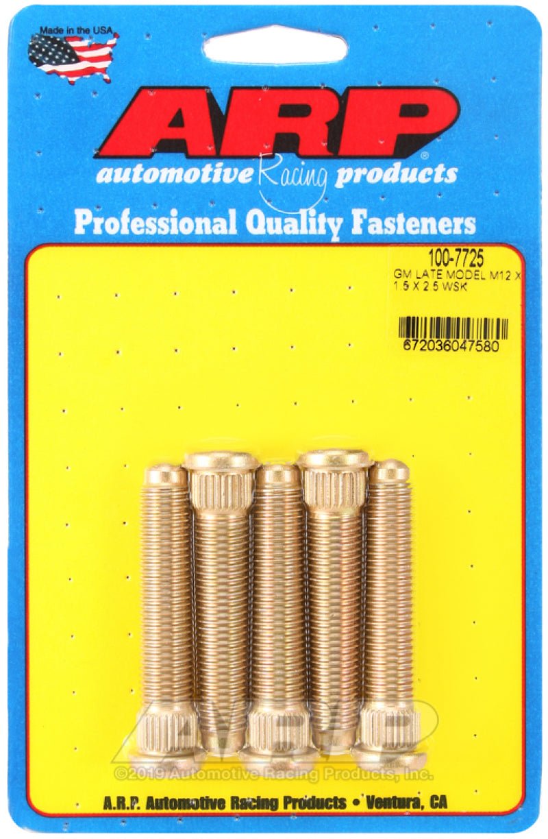 ARP Late Model GM M12x1.50inX2.50in Wheel Stud Kit - CPC Performance